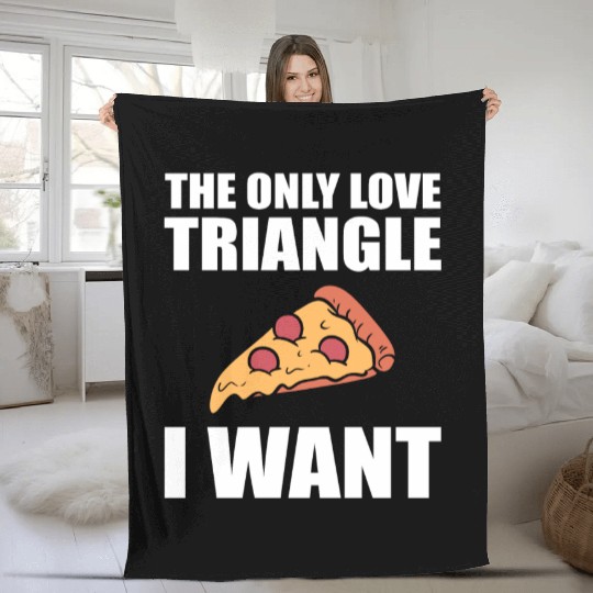 Funny Pizza Lover Pizza Delivery Fleece Blankets