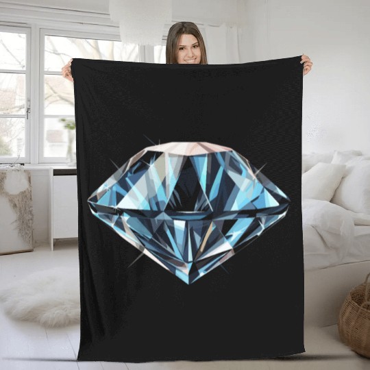 Lapidary Artist Gemstone Stone Collecting Stone Fleece Blankets