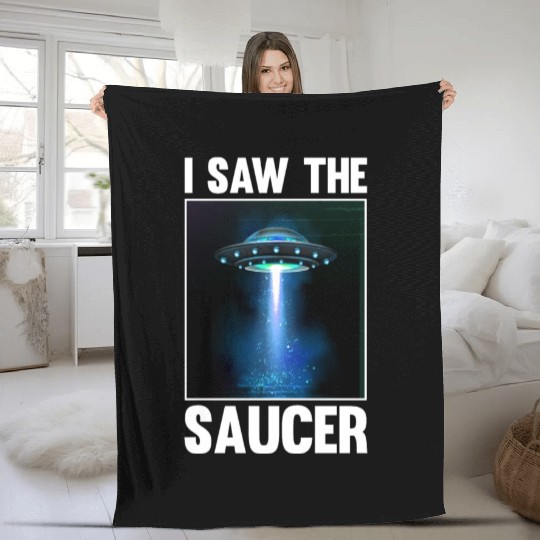 Alien, Aliens, UFO, UAP, Space Unknown Flight Fleece Blankets