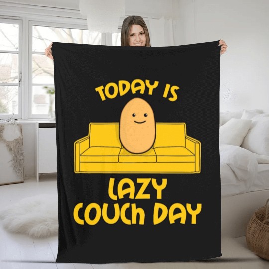 Potato Couch Sofa Fleece Blankets