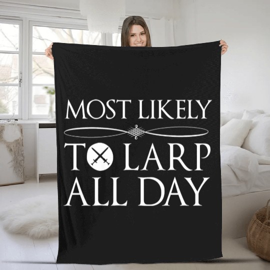 LARP RPG Nerd Larping Geek Fleece Blankets