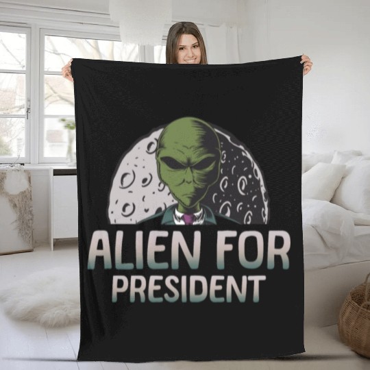 Alien, Aliens, UFO, UAP, Space Unknown Flight Fleece Blankets