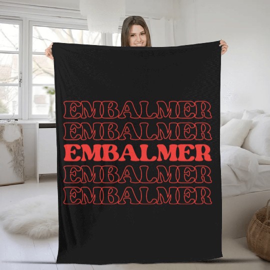 Embalmer Mortician Funeral Director Undertake Fleece Blankets