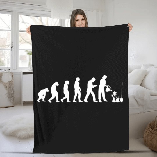 Gardener Landscape-Gardeners Farmers Evolution Fleece Blankets
