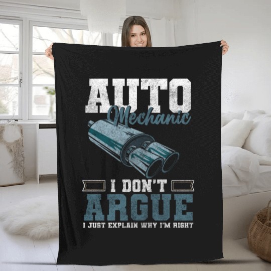 Mechanic Automobile Master Hobbyist Fleece Blankets
