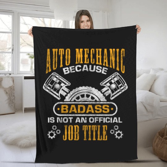 Car Repair Car Mechanic Fleece Blankets