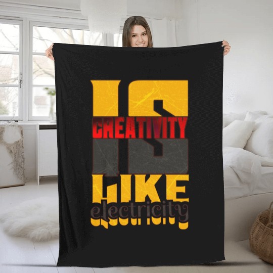Creative Electricity Hike Fleece Blankets