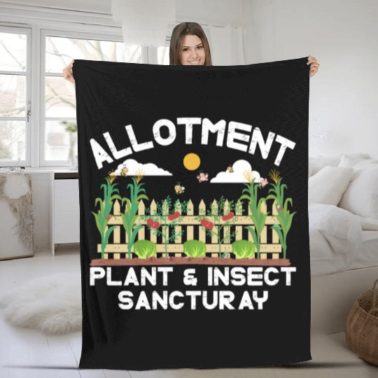 Alotment plant& insect sanctuary Fleece Blankets
