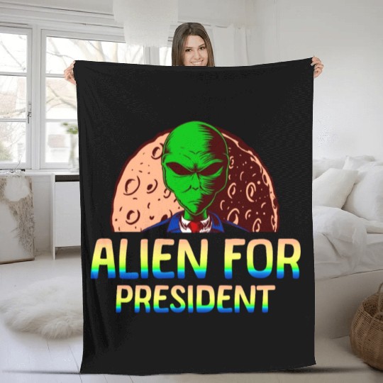 Alien, Aliens, UFO, UAP, Space Unknown Flight Fleece Blankets