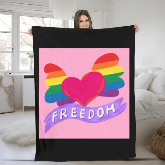 Love Freedom Fleece Blankets