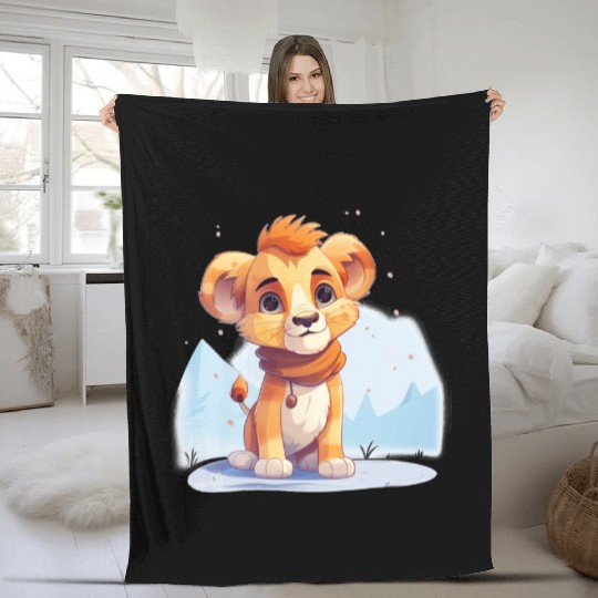 Baby Simba- The lion king Fleece Blankets