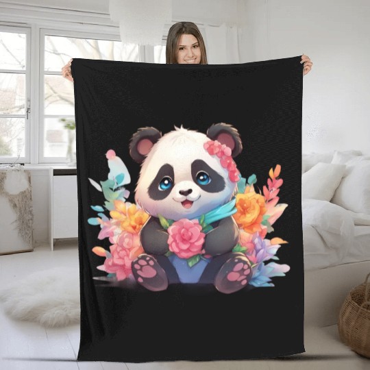 Bamboo Bliss Baby Panda Fleece Blankets