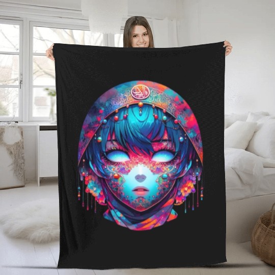 Enchanting Elegance: Vibrant Artistry Fleece Blankets