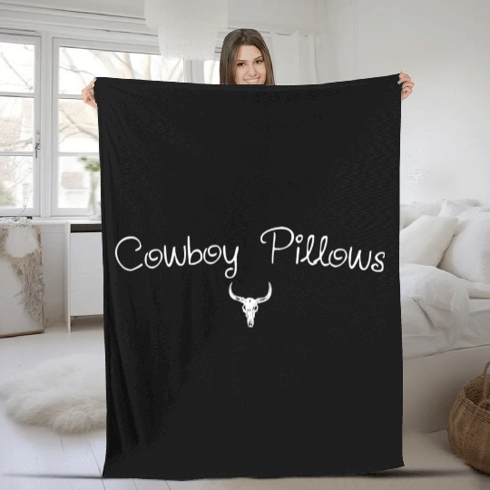 Cowboy Pillows Southern Girl Texas Lady Funny Fleece Blankets