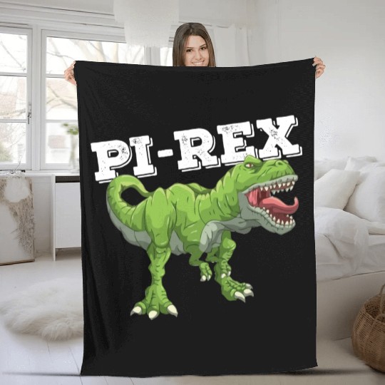 Pi Rex Day Dinosaur Math Mathematics Fleece Blankets