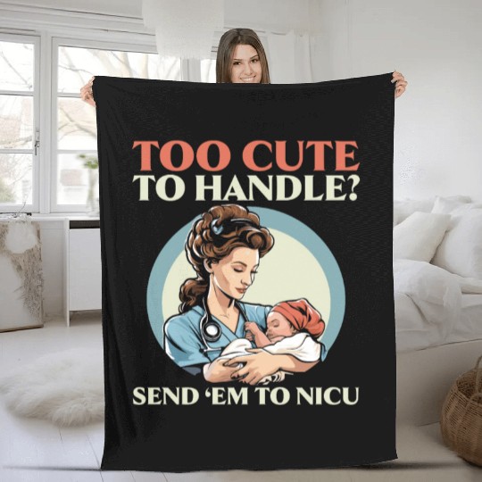 Registered Nurse Medical Medicine Neonatal Nurse Fleece Blankets