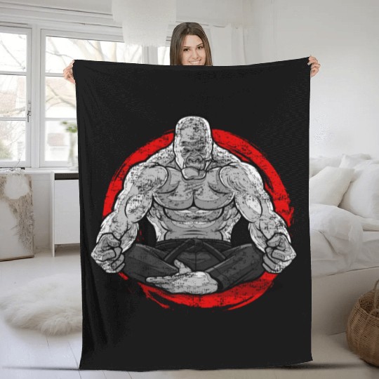 Judo Gorilla Fleece Blankets Japanese Martial Art Wrestling