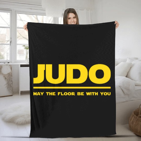 Judo Funny Fleece Blankets Japanese Martial Art Wrestling Judo