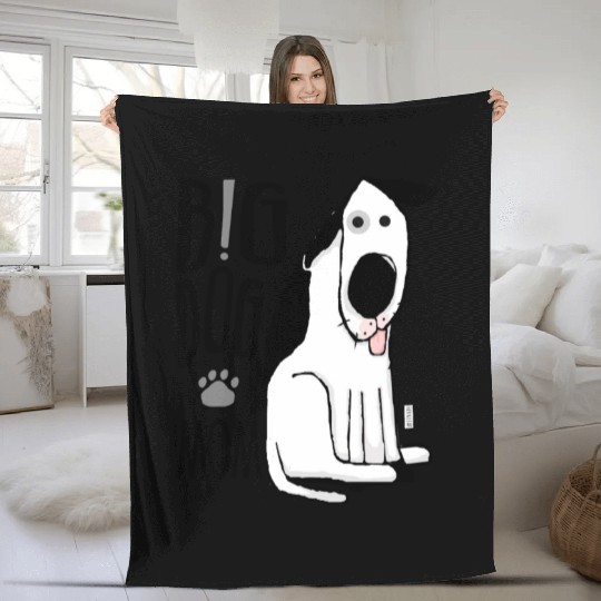 Big Dog Mom Fleece Blankets
