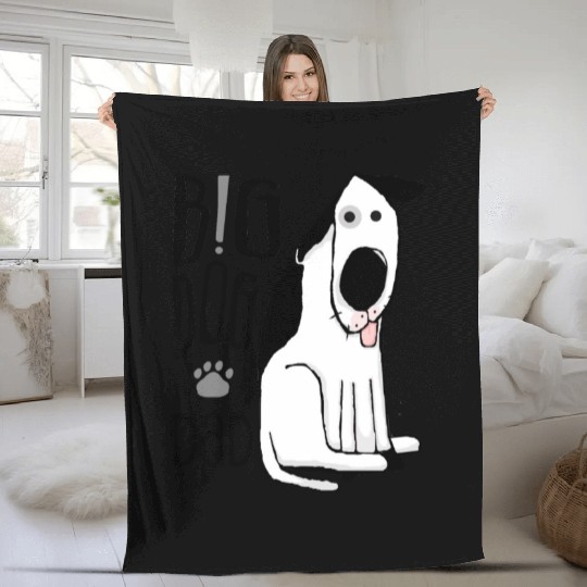 Big Dog Dad Fleece Blankets