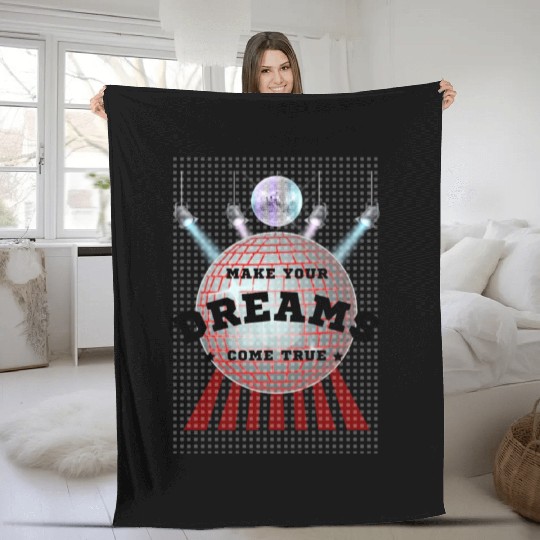 Make Your Dreams Come True with Disco Ball Design Fleece Blankets