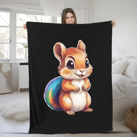 Squirrel Girl Fleece Blankets