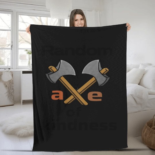 random axe of kindness Fleece Blankets