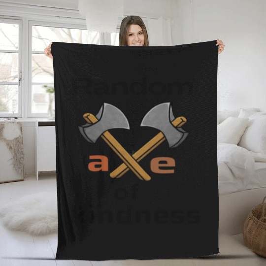 random axe of kindness Fleece Blankets