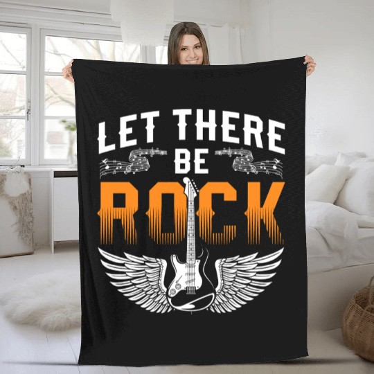 Music Guitar Singer Fleece Blankets