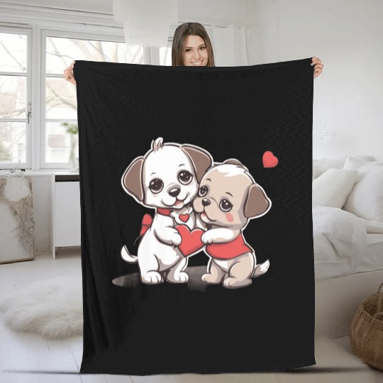 Puppy Love Fleece Blankets