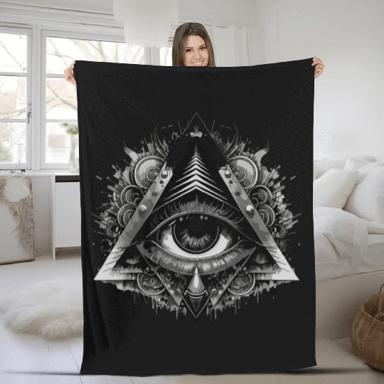 magic eye Fleece Blankets