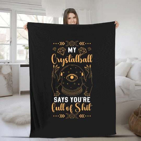 Crystal Ball Magical Signs Fleece Blankets