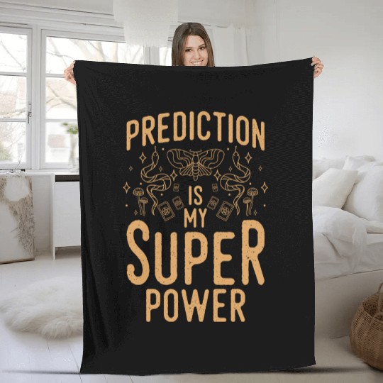 Crystal Ball Fate Astronomer Signs Fleece Blankets