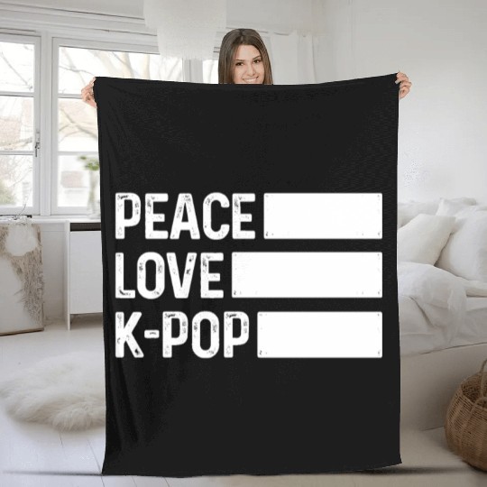K-Pop Fan Gift Korean Pop Music Fleece Blankets