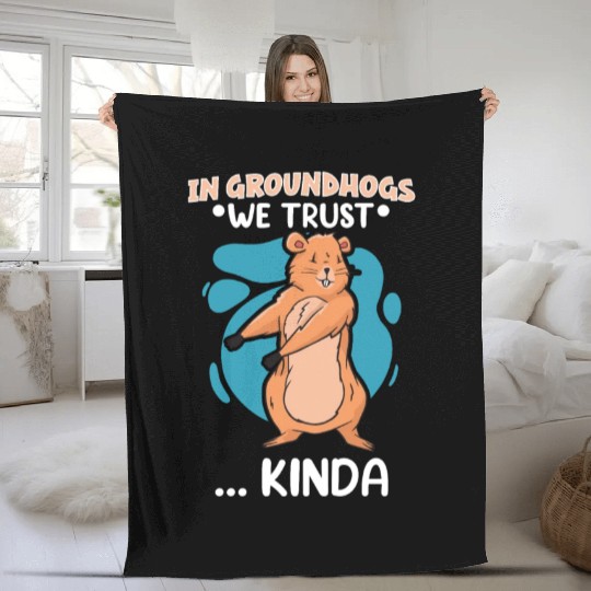 Groundhog Day 2024 Enthusiast February 2nd Fleece Blankets