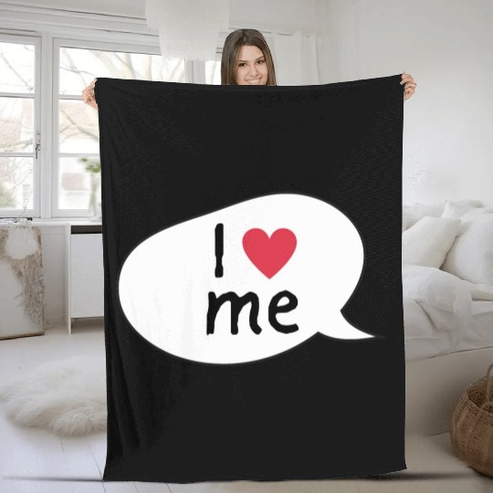 I love me affirmation Fleece Blankets