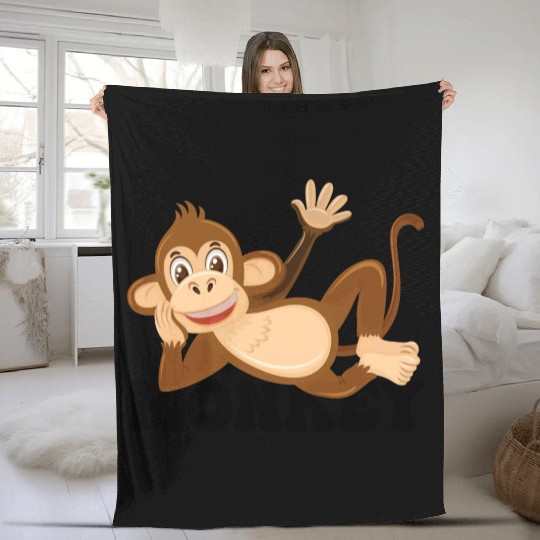 monkey Fleece Blankets