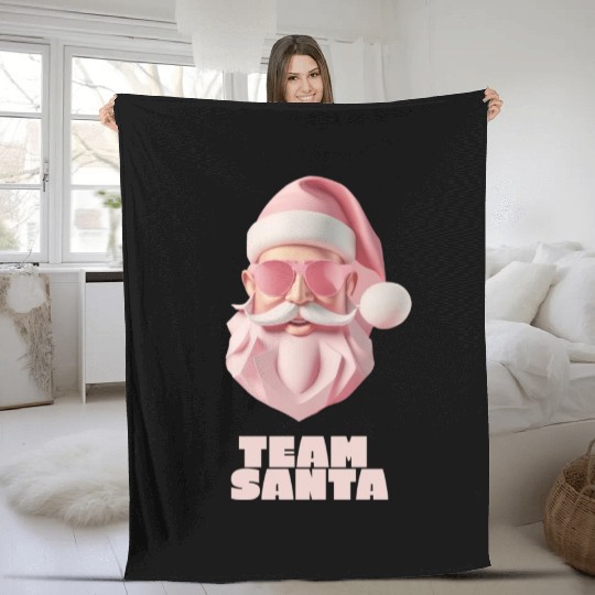 Team Santa Fleece Blankets