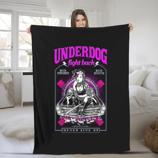underdog fight back #1 Fleece Blankets