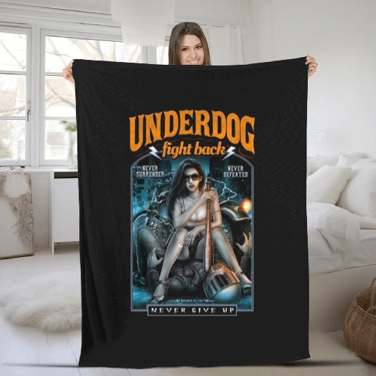 underdog fight back #2 Fleece Blankets