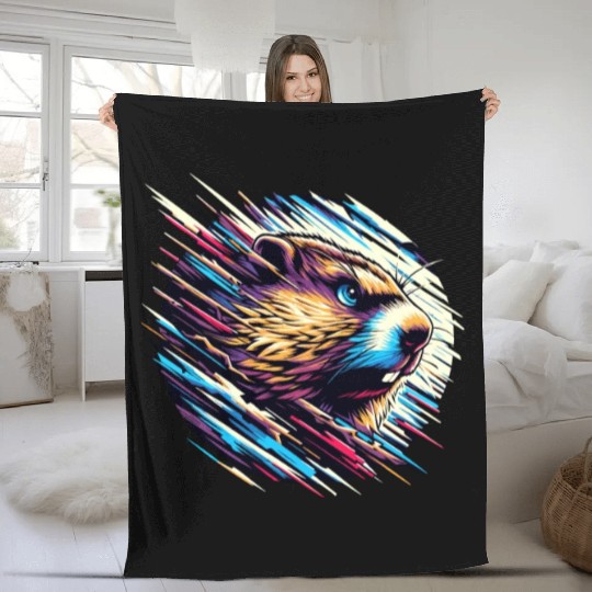 Groundhog Day 2024 Enthusiast February 2nd Fleece Blankets