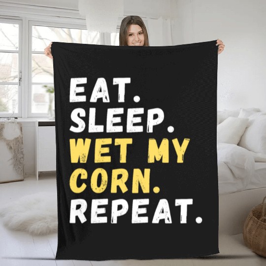 Maize Grower Home Gardening Cornfield Fleece Blankets