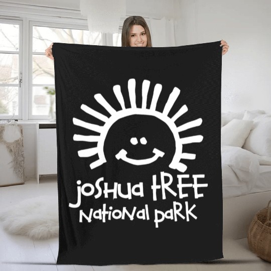 Joshua Tree National Park Souvenirs Gifts Vacation Fleece Blankets