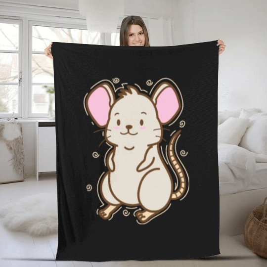 Mouse Nature Cheese Pet Fleece Blankets