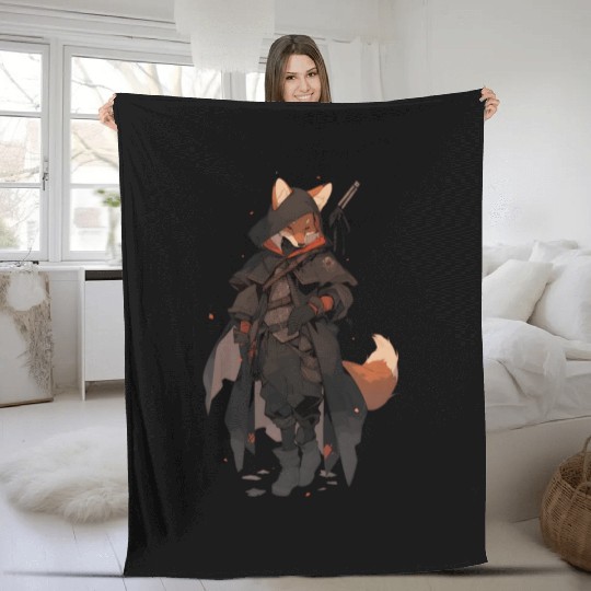 Dexterious Fox Rogue Fleece Blankets