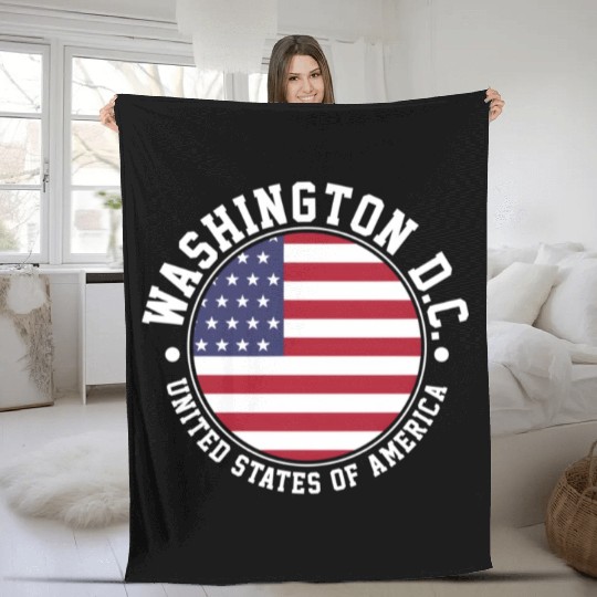 Washington Dc Fleece Blankets