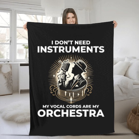 Beatboxing Culture Orchestra Musical Humor Beatbox Fleece Blankets