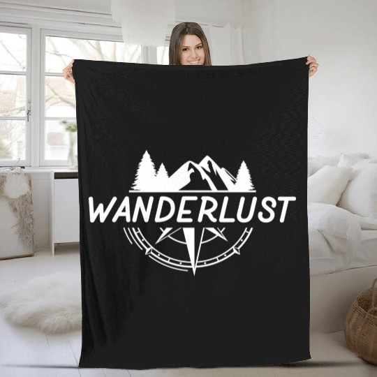Hiking | Mountaineer | Wanderlust | Climbing Fleece Blankets