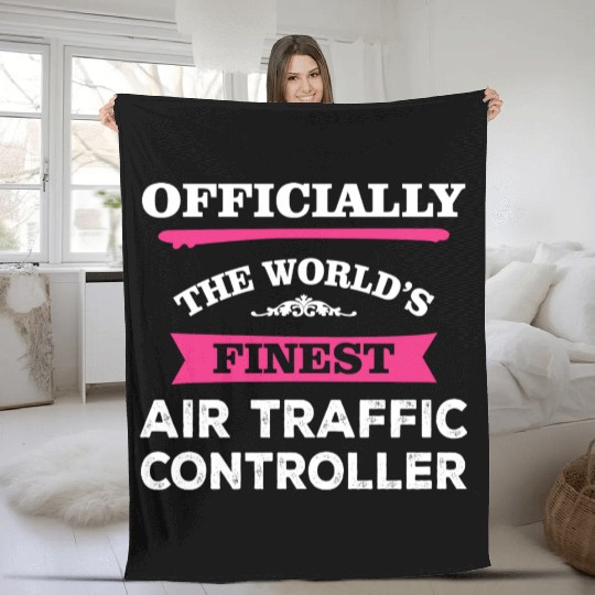 The World's Finest Air Traffic Controller Fleece Blankets