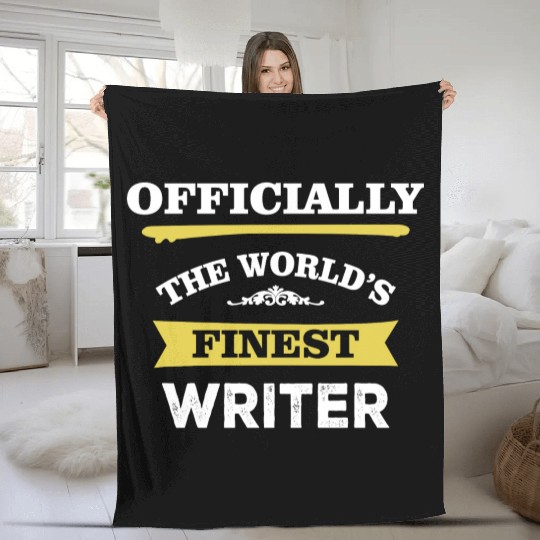 The World's Finest Writer Fleece Blankets